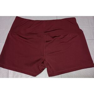 No Brand, Burgandy Biker Shorts, Woman Size M